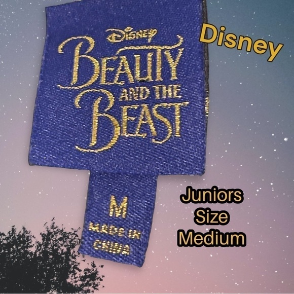 disney's Beauty and the Beast Juniors' Lace Shift Dress Size Medium - Picture 6 of 9